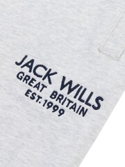 Jack Wills Grey Graphic Haydor 100% Cotton Joggers - Image 6 of 6