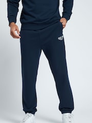 Jack Wills Blue 100% Cotton Graphic Haydor Joggers - Image 1 of 6