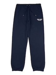 Jack Wills Blue 100% Cotton Graphic Haydor Joggers - Image 5 of 6