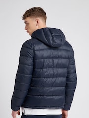 Jack Wills Blue Kershaw Hooded Puffer Jacket - Image 2 of 6