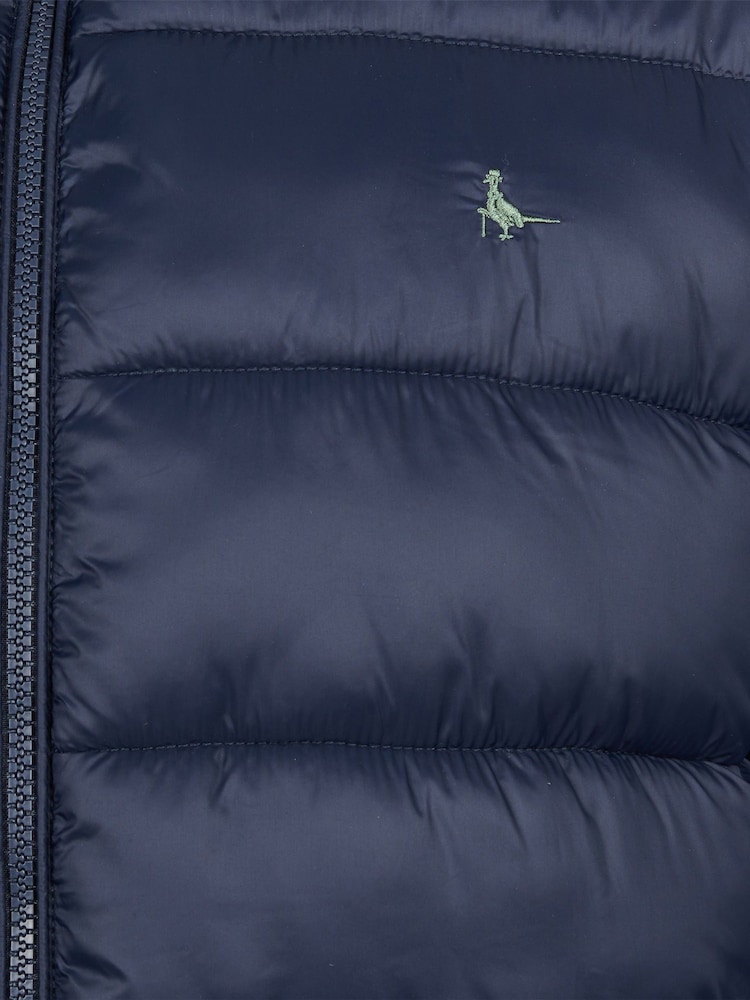 Jack Wills Blue Kershaw Hooded Puffer Jacket - Image 6 of 6