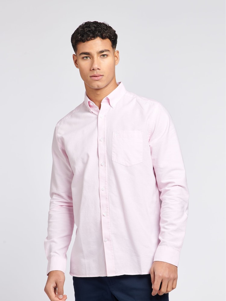 Jack Wills Pink 100% Cotton Wadsworth Oxford Shirt - Image 1 of 6