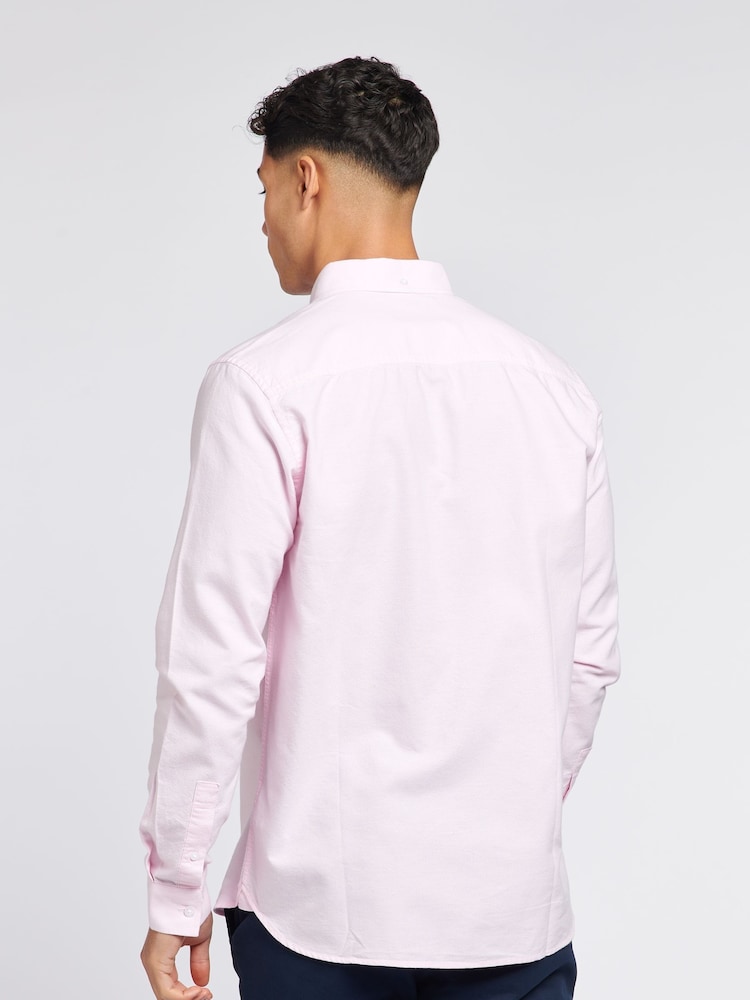 Jack Wills Pink 100% Cotton Wadsworth Oxford Shirt - Image 2 of 6