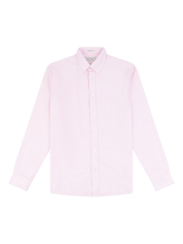 Jack Wills Pink 100% Cotton Wadsworth Oxford Shirt - Image 5 of 6