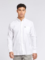 Jack Wills White 100% Cotton Wadsworth Oxford Shirt - Image 1 of 6
