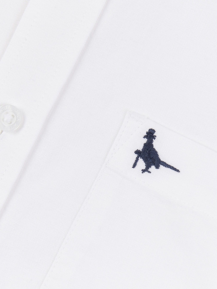 Jack Wills White 100% Cotton Wadsworth Oxford Shirt - Image 6 of 6