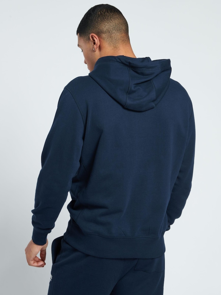 Jack Wills Dark Blue Batsford 100% Cotton Hoodie - Image 2 of 5