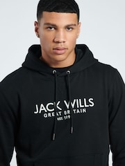 Jack Wills Black 100% Cotton Batsford Hoodie - Image 3 of 5