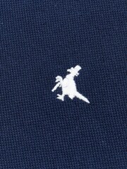 Jack Wills Blue Edgewear Pique 100% Cotton Polo Shirt - Image 6 of 6