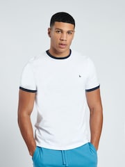 Jack Wills White 100% Cotton Pentworth Logo T-Shirt - Image 1 of 5