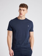 Jack Wills Dark Blue 100% Cotton Sandford T-Shirt - Image 1 of 6