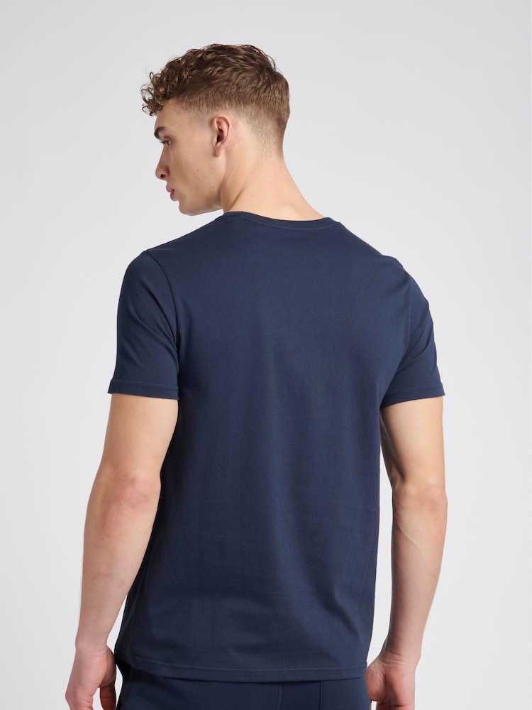Jack Wills Dark Blue 100% Cotton Sandford T-Shirt - Image 2 of 6