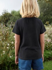 Black Parkinson's Charity Next Print T-Shirt (3-16yrs) - Image 3 of 5