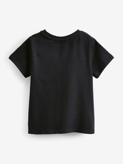 Black Parkinson's Charity Next Print T-Shirt (3-16yrs) - Image 5 of 5
