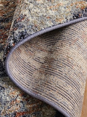 Navy Blue Rustic Abstract Rug - Image 9 of 12