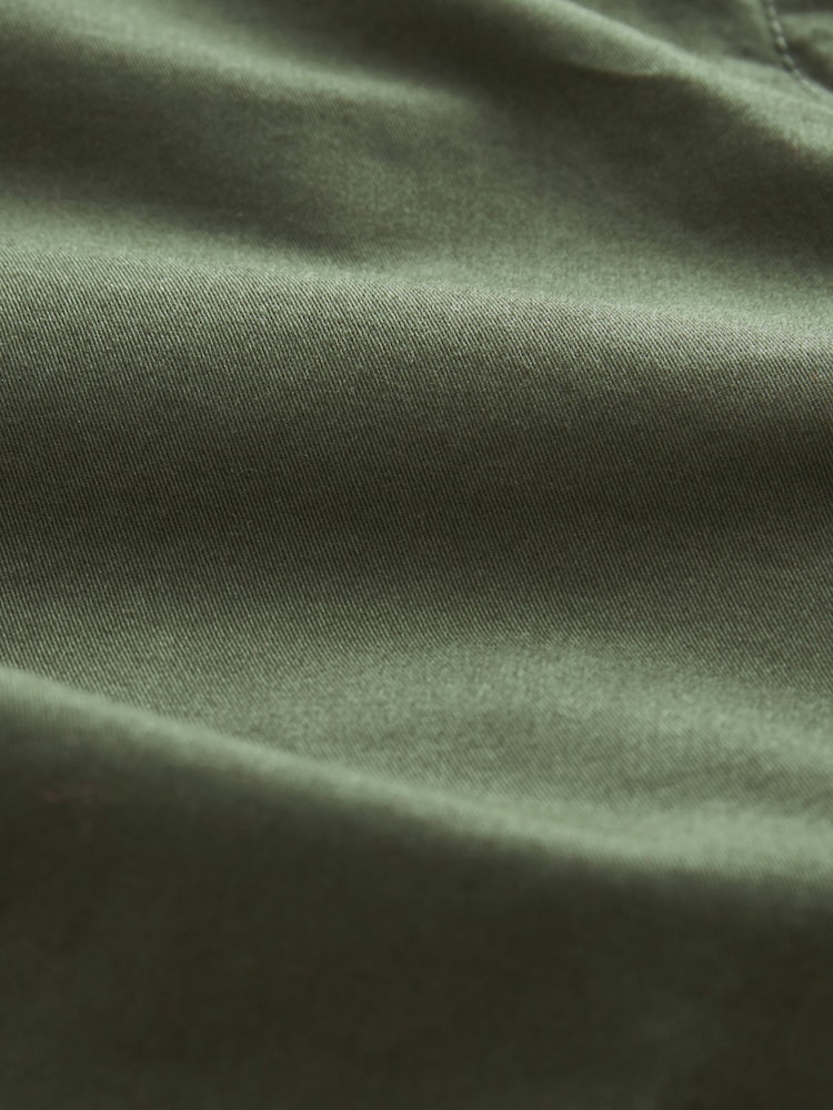 Khaki Green Parachute Cotton Cargo Trousers - Image 6 of 6