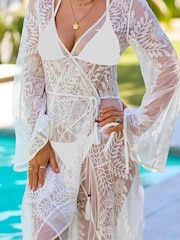 White Myleene Klass Lace Crochet Cover-Up - Image 18 of 19