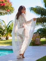 White Myleene Klass Lace Crochet Cover-Up - Image 3 of 19