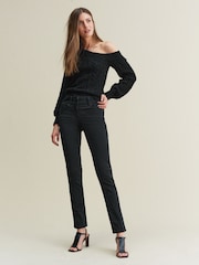 Black Slim Lift And Shape Jeans - Image 2 of 4