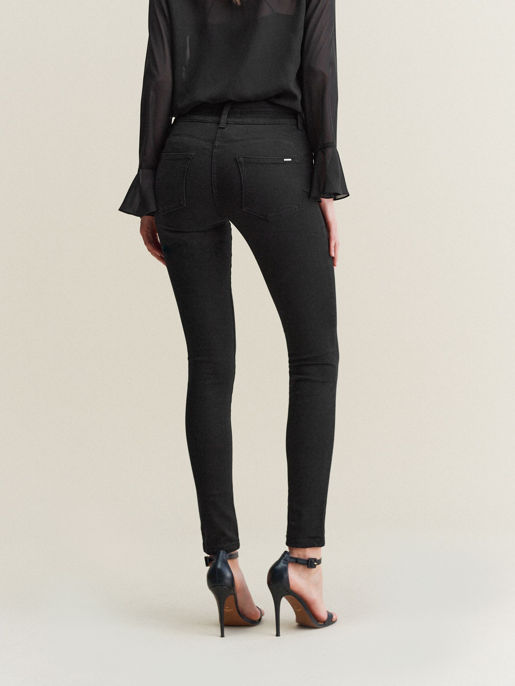thumbnail image 2 of NEXT Women's Black Lift Slim & Shape High Rise Jeans – Slim Leg – 25-41" Waist, 27-33" Leg 2 of 5