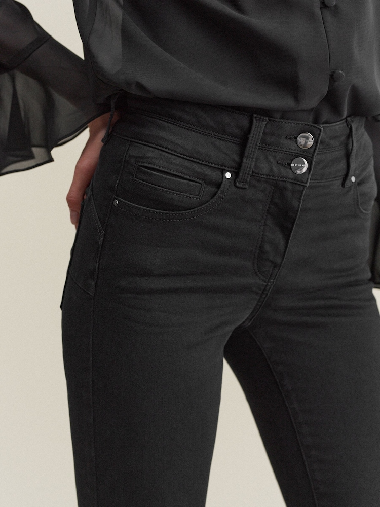 Zwart - Skinny jeans met verlengings- en afslankeffect - Image 4 of 8