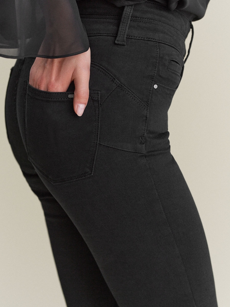 Zwart - Skinny jeans met verlengings- en afslankeffect - Image 5 of 8