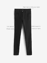 Black Lift Slim And Shape Skinny Jeans - Image 6 of 8