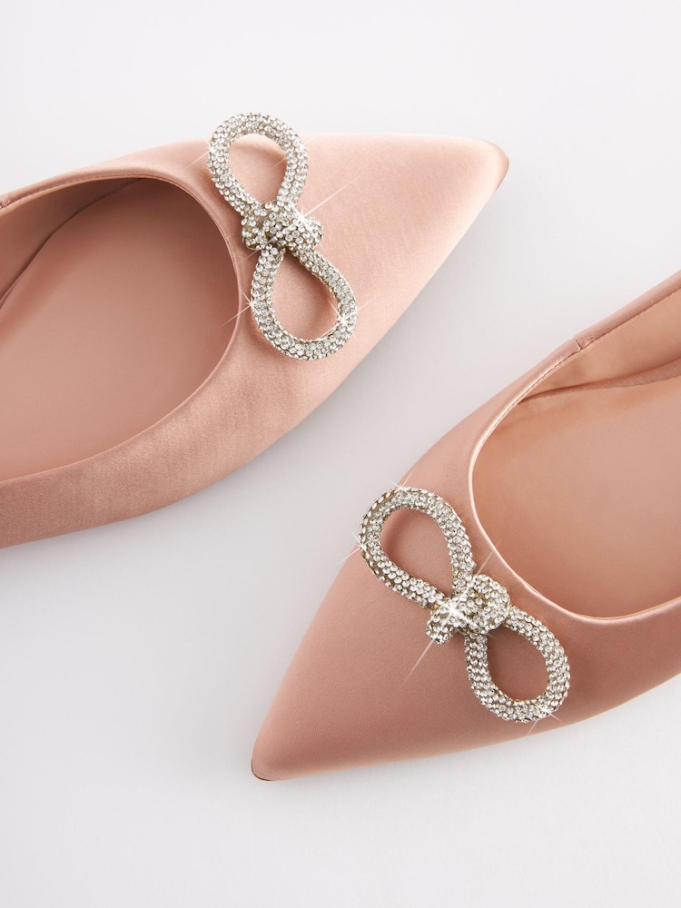Cielisty różowy - Buty na płaskiej podeszwie Forever Comfort® z paskiem na pięcie i kokardą - Image 5 of 7