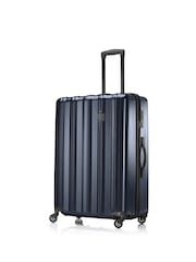 Tripp Navy Blue Retro Large 4 Wheel 76cm Suitcase With TSA Lock - Image 1 of 4