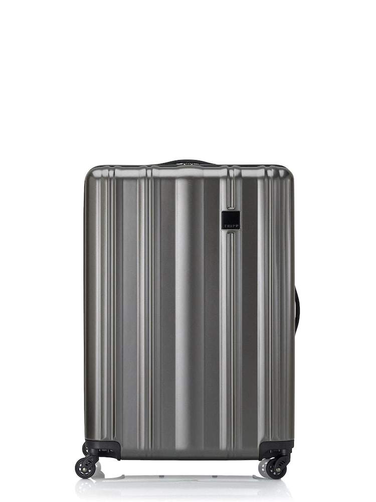 Tripp Silver Retro Large 4 Wheel 76cm Suitcase With TSA Lock - Image 2 of 4