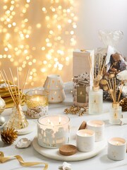 White Festive Spice Fragranced Christmas 180ml Reed Diffuser - Image 4 of 5