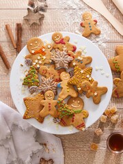 Natural Gingerbread Fragranced Pillar Christmas Candle - Image 2 of 4
