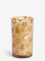 Natural Gingerbread Fragranced Pillar Christmas Candle - Image 4 of 4