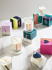 Multi Alphabet Lemon and Bergamot Fragranced Candle - Image 1 of 4
