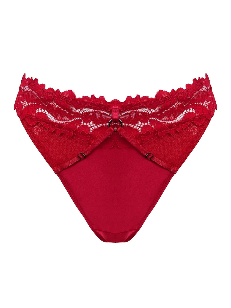 Pour Moi Red Lavish Thong - Image 3 of 4