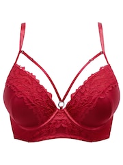 Pour Moi Red Lavish Underwired Bra - Image 3 of 4