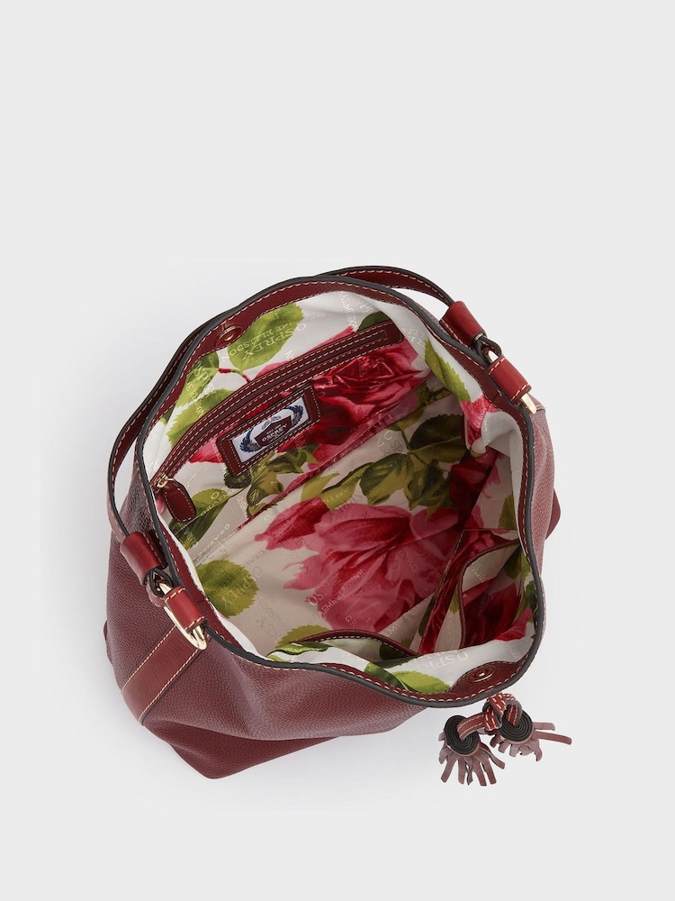 Osprey London The Savanna Leather Hobo Bag - Image 5 of 5
