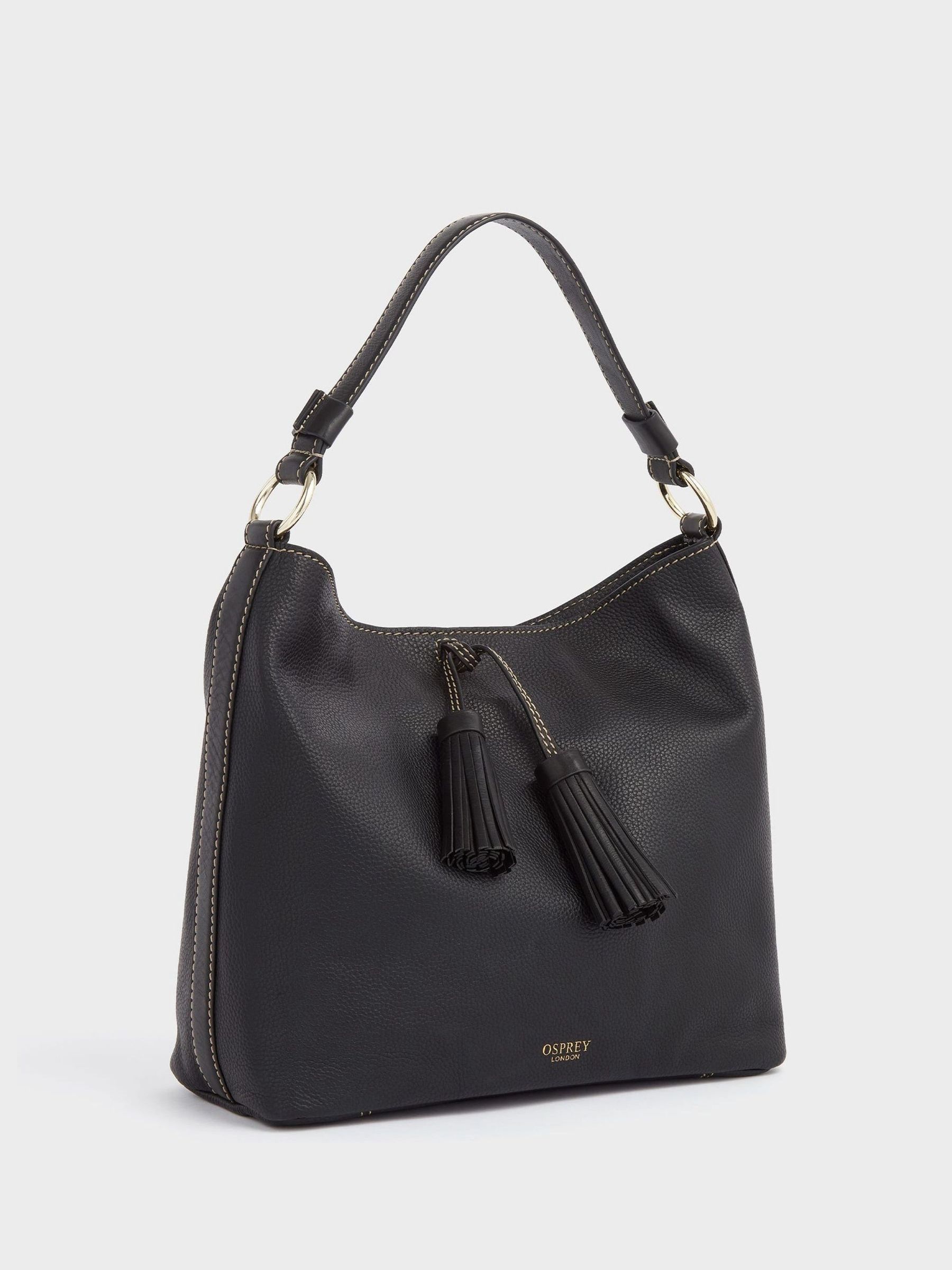 Buy Osprey London The Savanna Leather Hobo Bag from the Next UK online shop