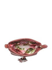 Osprey London Purple The Savanna Leather Cross-Body Bag - Image 3 of 4
