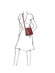 Osprey London Purple The Savanna Leather Cross-Body Bag - Image 4 of 4