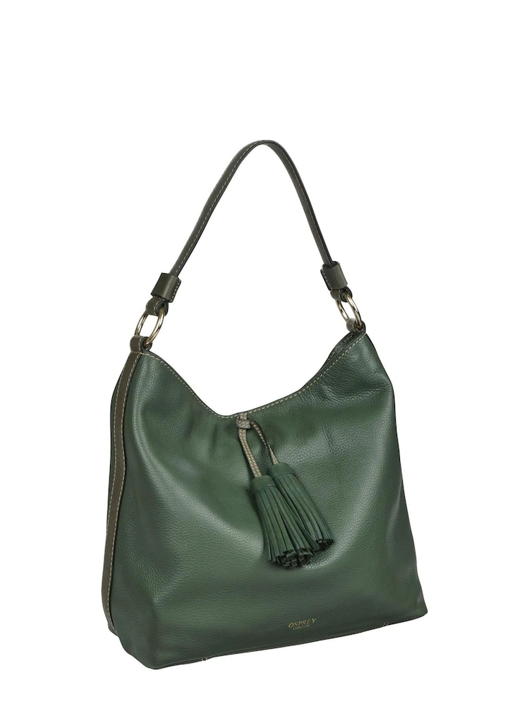 Osprey London Purple The Savanna Leather Cross-Body Bag - Image 2 of 2