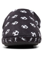 Clarks Black F Fit Fluffy Goal  Kids  Slippers - Image 3 of 7