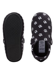 Clarks Black F Fit Fluffy Goal  Kids  Slippers - Image 7 of 7