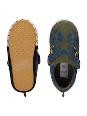 Clarks Green F Fit Dino Fluffy Snug Kids Slippers - Image 8 of 8