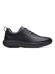 Clarks Black Leather Pro Lace  Shoes - Image 1 of 7