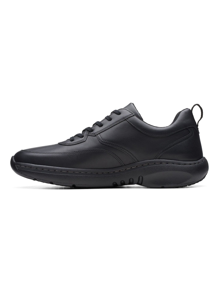 Clarks Black Leather Pro Lace  Shoes - Image 2 of 7