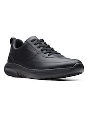 Clarks Black Leather Pro Lace  Shoes - Image 3 of 7