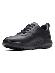 Clarks Black Leather Pro Lace  Shoes - Image 4 of 7