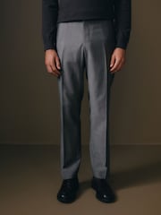 Neutral Slim Fit Signature Barberis Suit: Trousers - Image 1 of 8