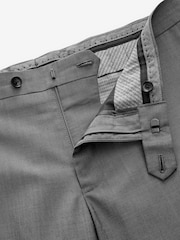 Neutral Slim Fit Signature Barberis Suit: Trousers - Image 7 of 8